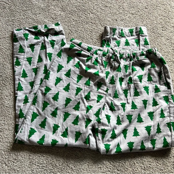 Hanna Andersson Men’s Size L Holiday Christmas Tree Flannel Pajama Pants Adult - Picture 2 of 3